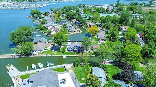 1909 N Nan Ave, Lakeside-Marblehead, OH 43440 - aerial view of residential area featuring a nearby body of water