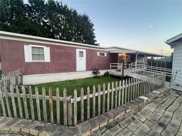 view of manufactured / mobile home