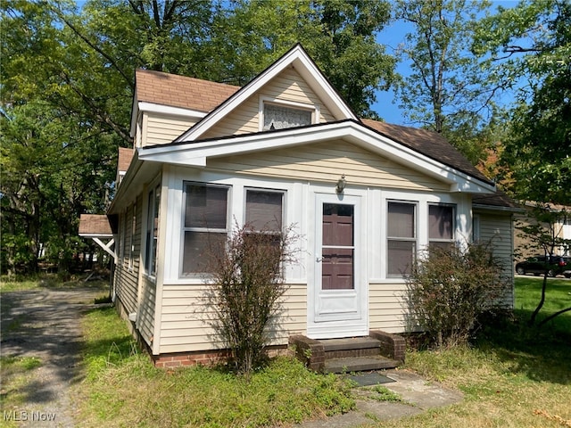 view of bungalow-style house