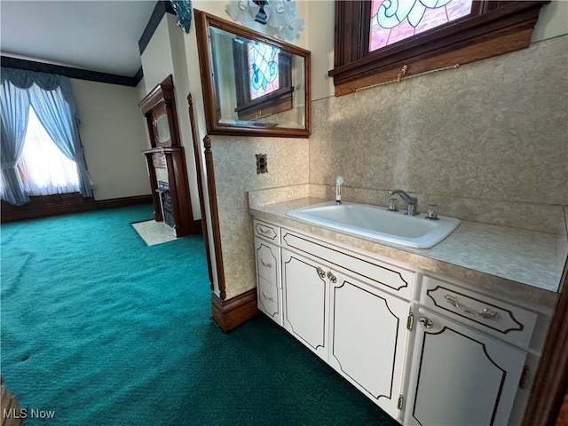 bathroom featuring vanity