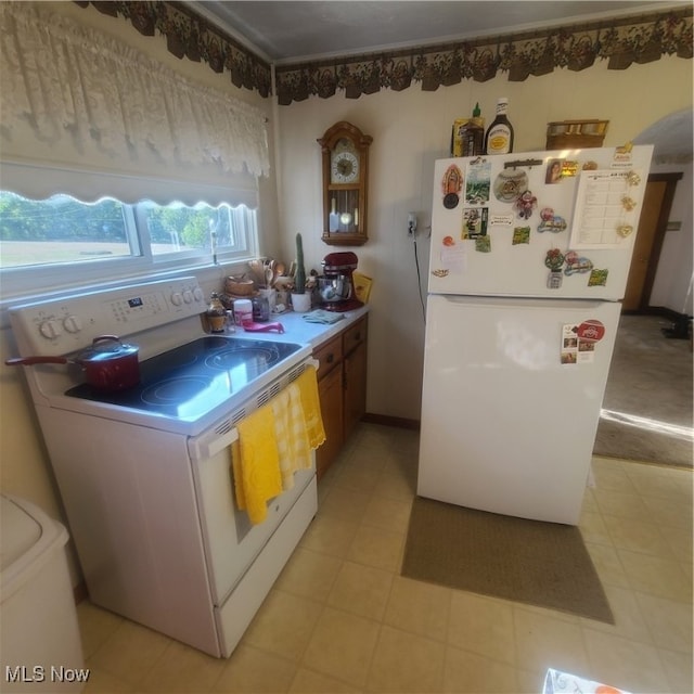 kitchen with white appliances