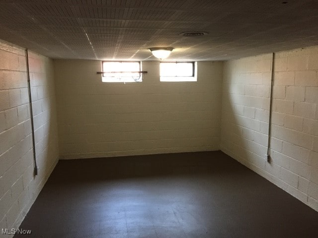 view of basement