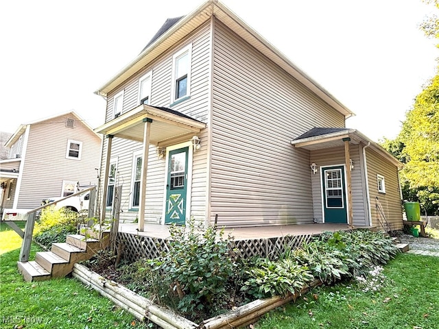 view of rear view of house