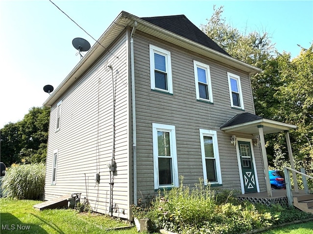 view of rear view of property