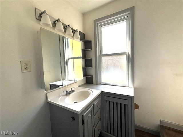 bathroom featuring vanity