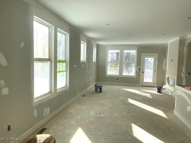 view of unfurnished living room