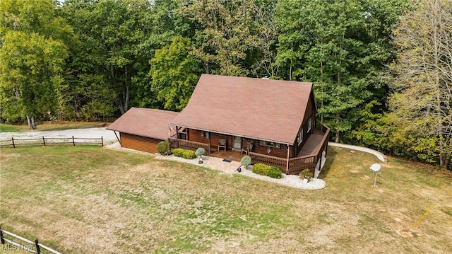 2207 Veto Rd, Vincent, OH 45784 - aerial view of property and surrounding area featuring a forest
