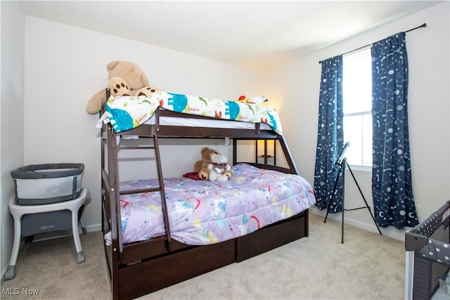 bedroom with carpet floors