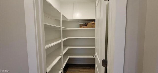 view of pantry