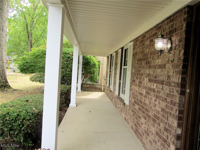 view of patio / terrace featuring covered porch