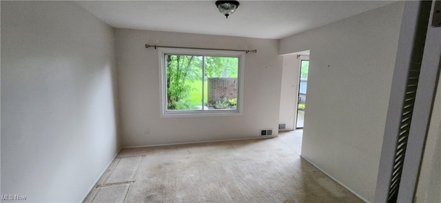 view of carpeted empty room