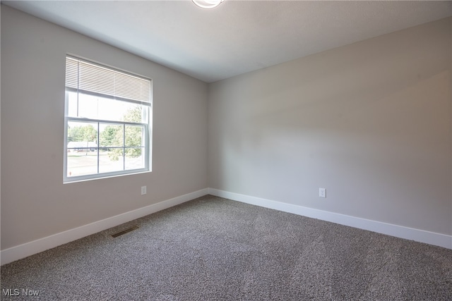 view of carpeted empty room