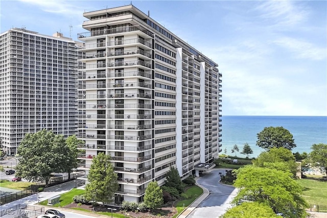 view of property featuring a water view