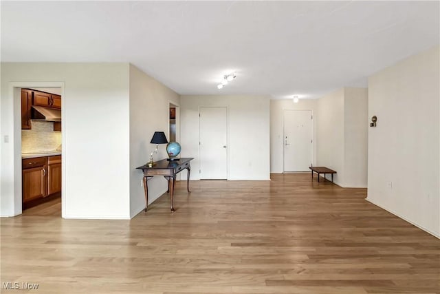 interior space with light wood-style flooring