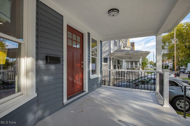 exterior space featuring a porch