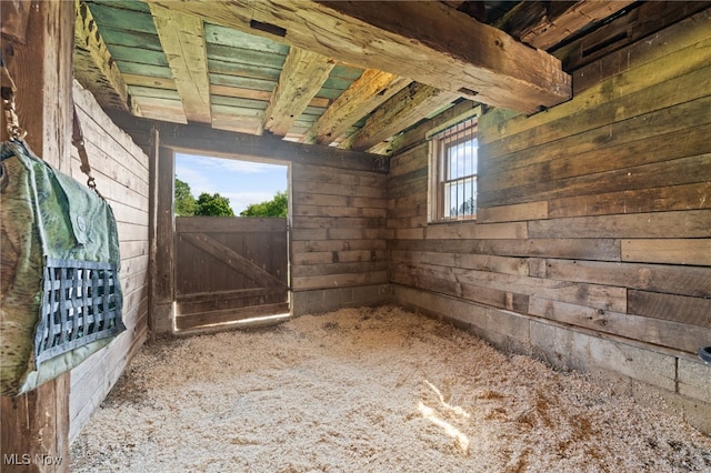 view of horse barn