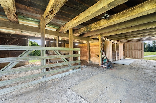 view of stable