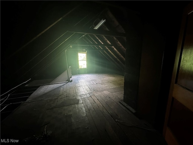 view of attic