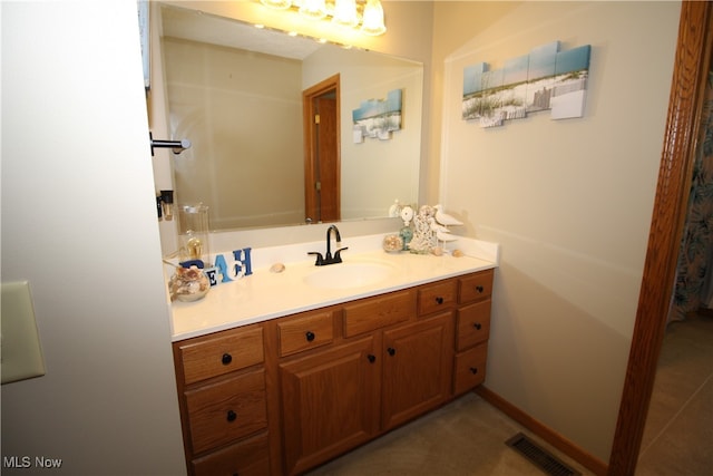 bathroom with vanity