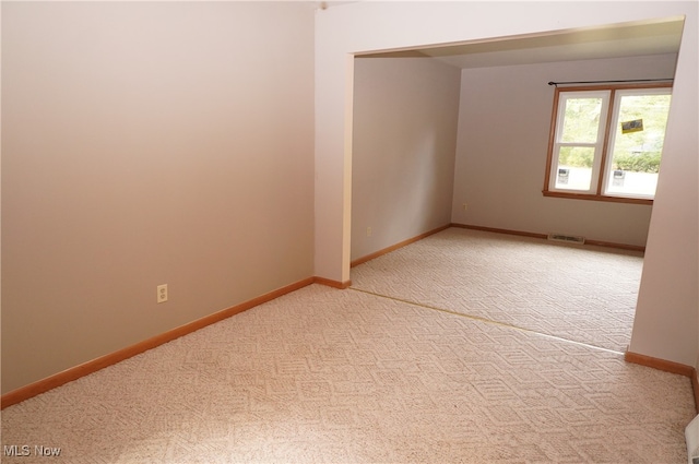 view of carpeted empty room