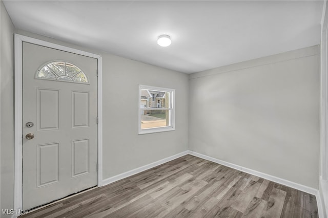 foyer featuring light hardwood / wood-style floors