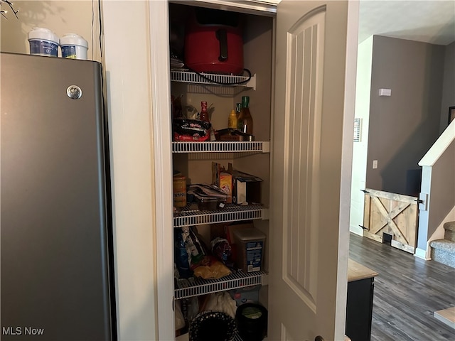 view of pantry