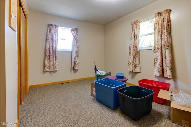 playroom featuring carpet