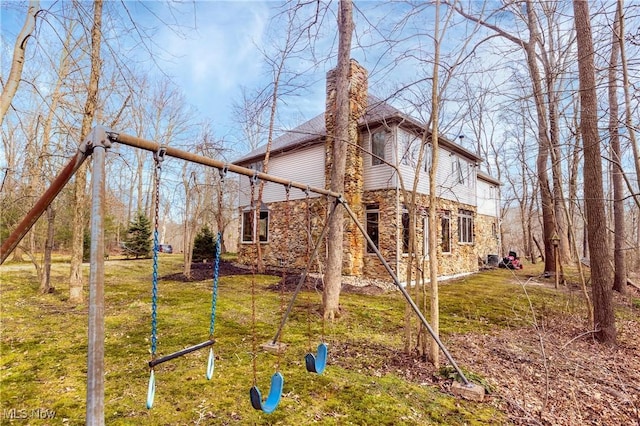 10000 Wisner Rd, Chardon, OH 44024 - exterior space with stone siding