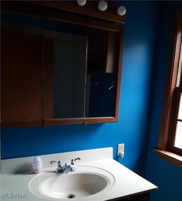 bathroom with vanity