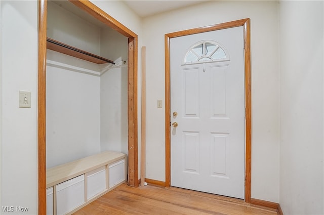 interior space featuring light hardwood / wood-style flooring