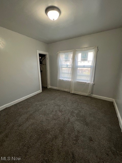 view of carpeted empty room