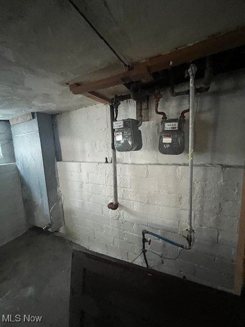 view of basement