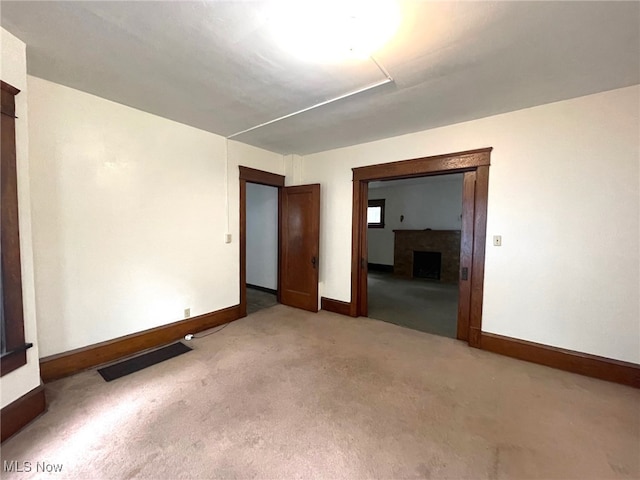 view of carpeted empty room