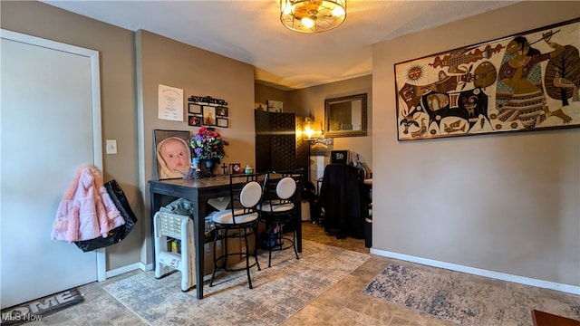 view of dining room