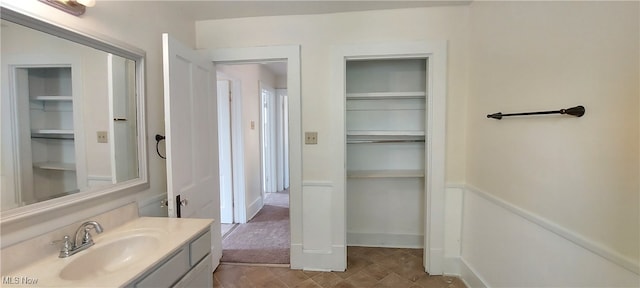 bathroom with vanity