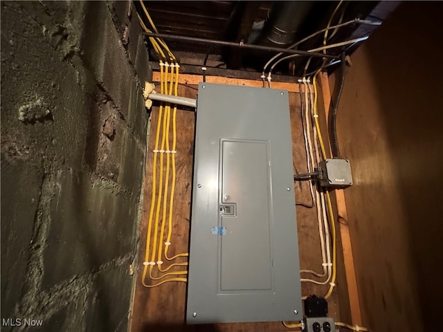 utility room with electric panel