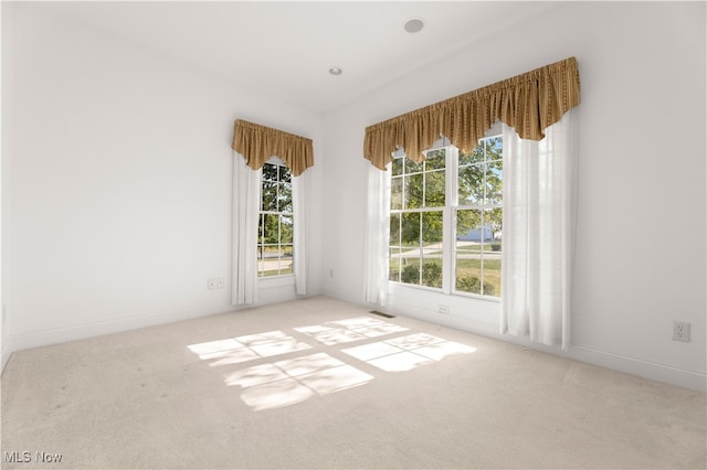 view of carpeted empty room