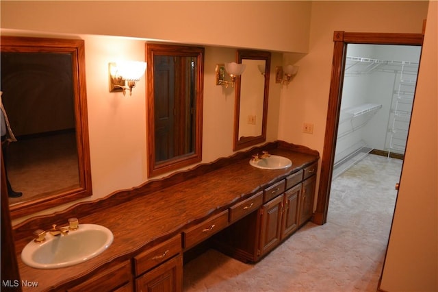 bathroom featuring vanity