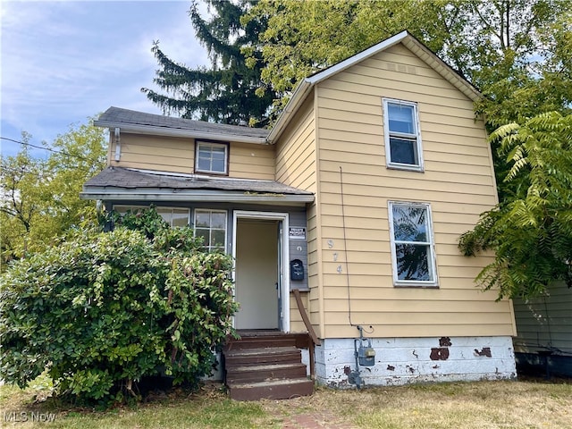 view of front of home