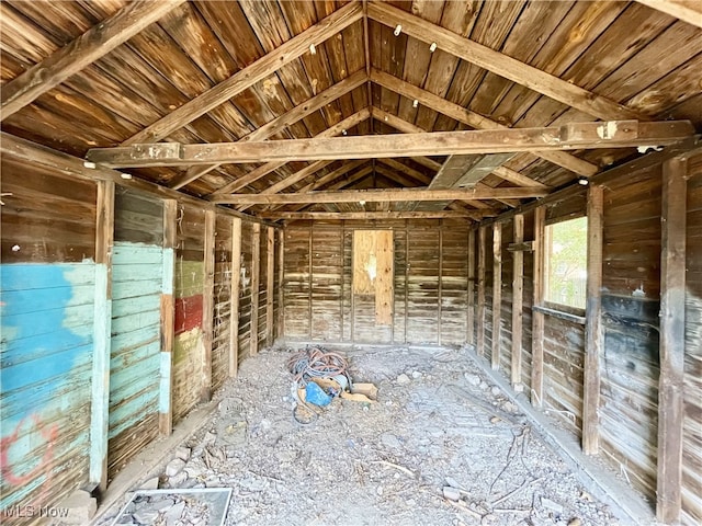 view of horse barn