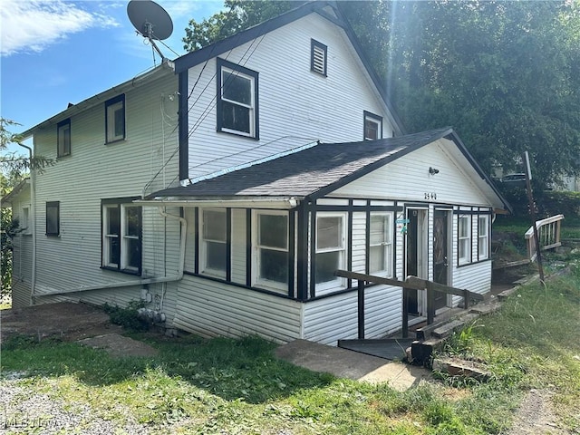 view of rear view of house