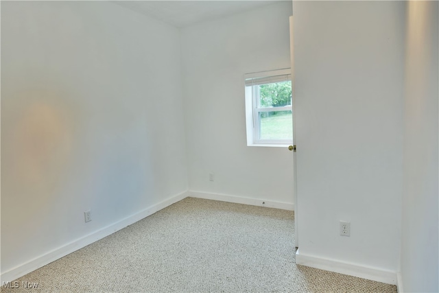 view of carpeted empty room