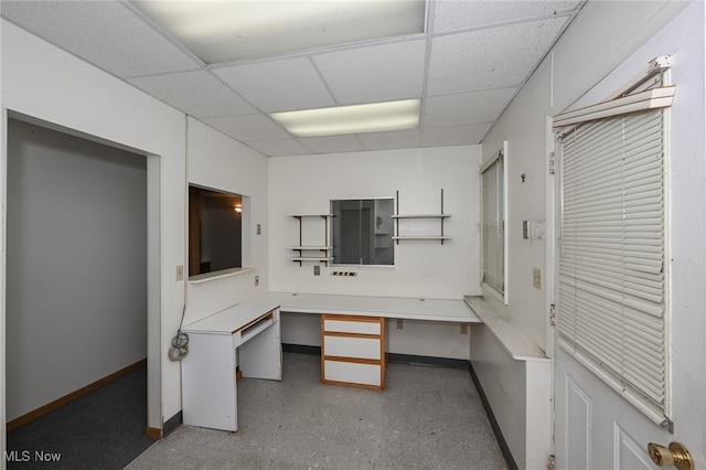 6942 State Route 44, Ravenna, OH 44266 - unfurnished office with a drop ceiling and baseboards
