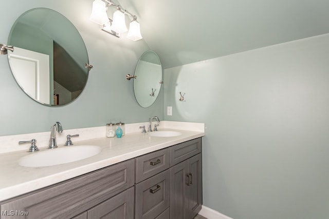 bathroom featuring vanity