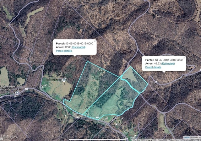 10206 Gillespie Run Rd, Petroleum, WV 26161 - map of property location with property boundaries highlighted