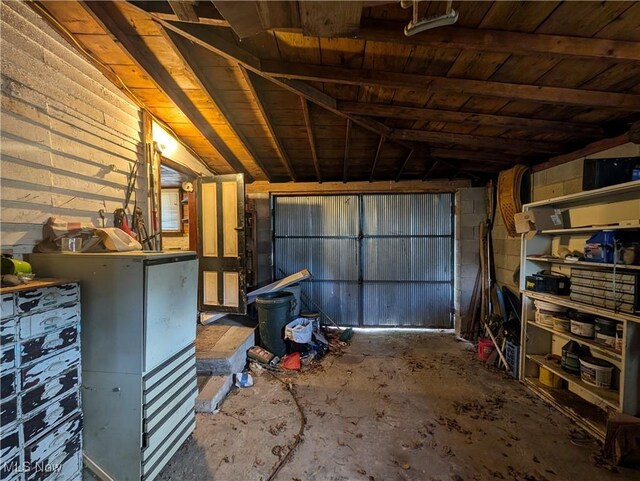 10206 Gillespie Run Rd, Petroleum, WV 26161 - storage area featuring a garage