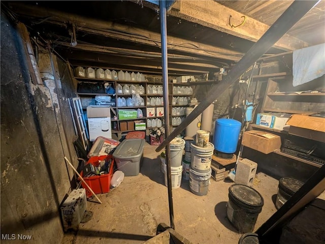 10206 Gillespie Run Rd, Petroleum, WV 26161 - view of unfinished basement