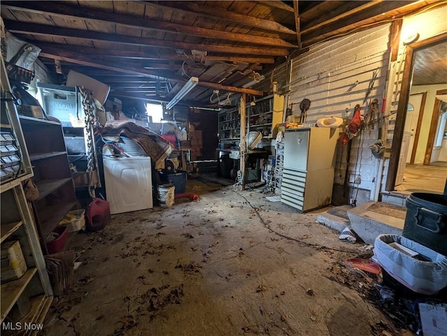 10206 Gillespie Run Rd, Petroleum, WV 26161 - basement featuring wooden ceiling