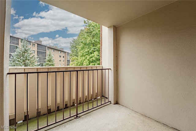 view of balcony