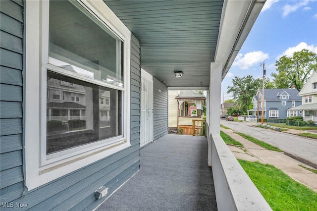 view of patio / terrace featuring covered porch